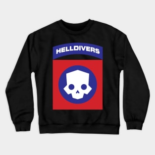 Helldivers Logo Patch Crewneck Sweatshirt